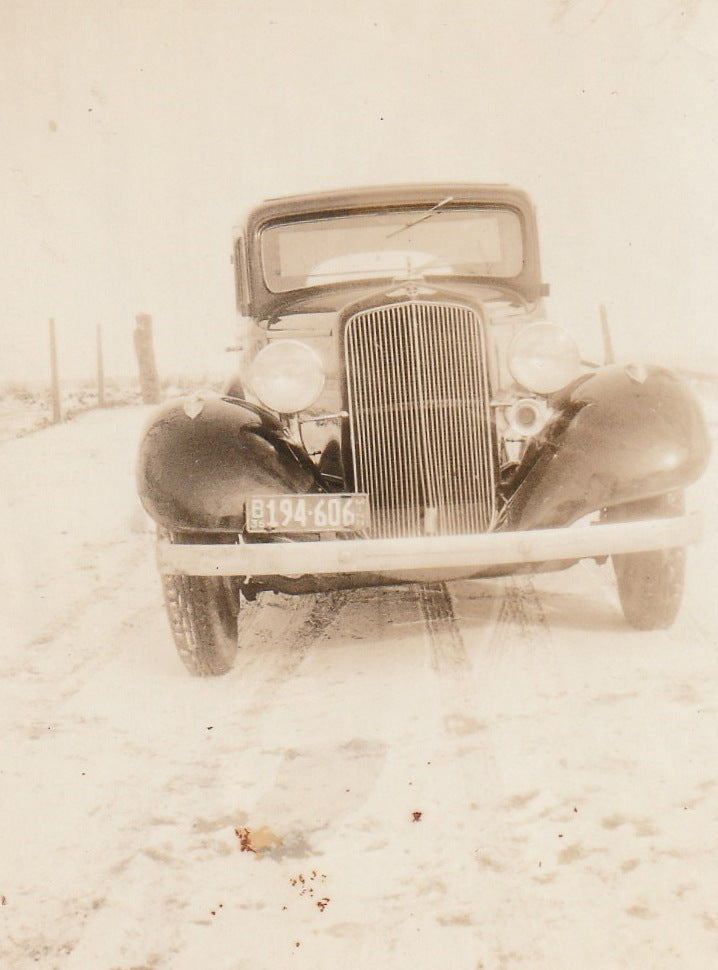 Minnesota Winter Automobile Snapshot Close Up