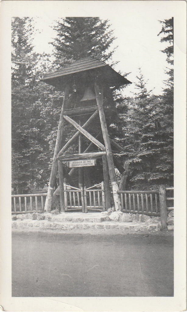Mission of the Transfiguration Bell Tower - Church - Evergreen, Colorado - Snapshot, c. 1940s