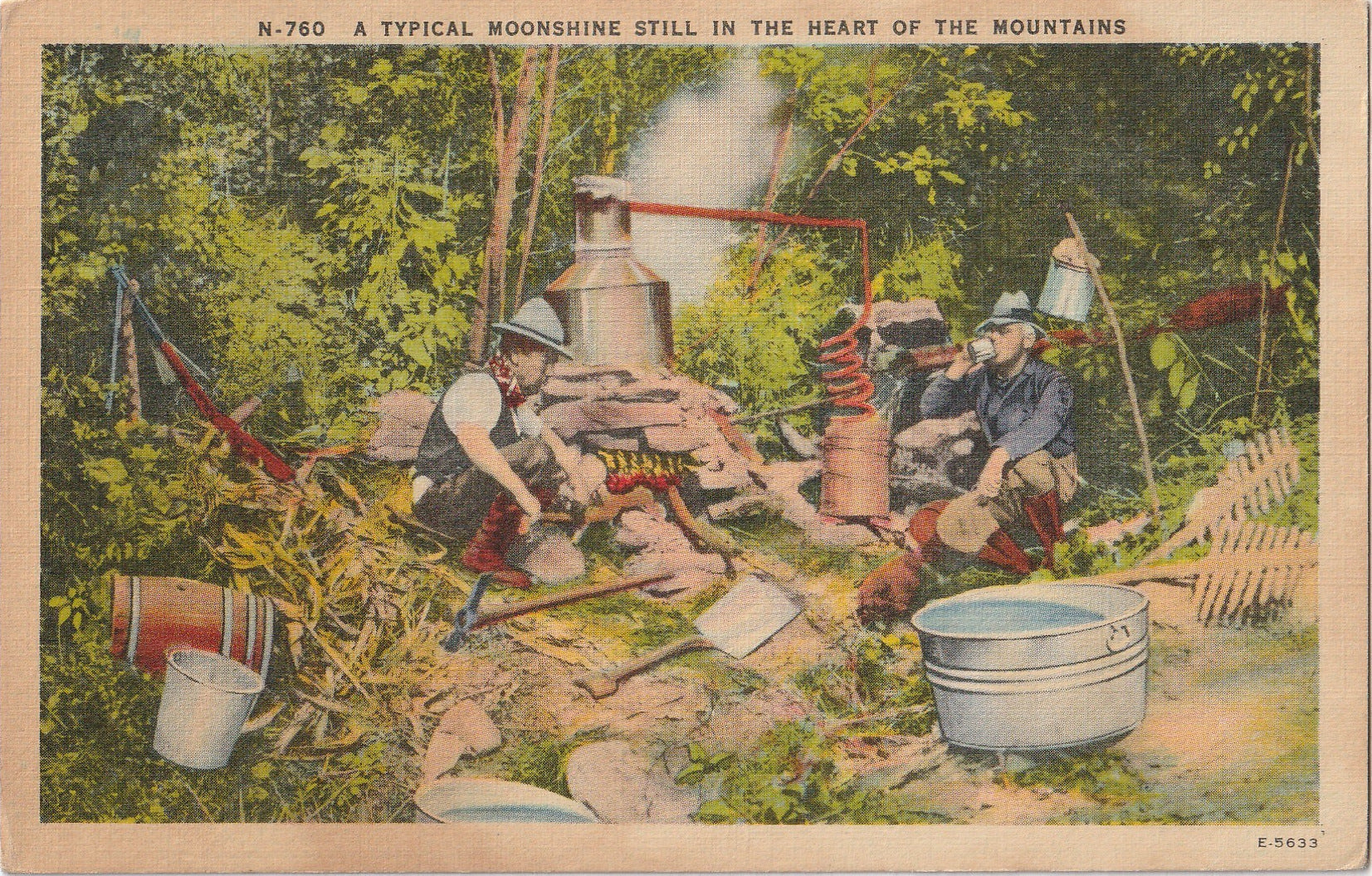Moonshine Still Painting