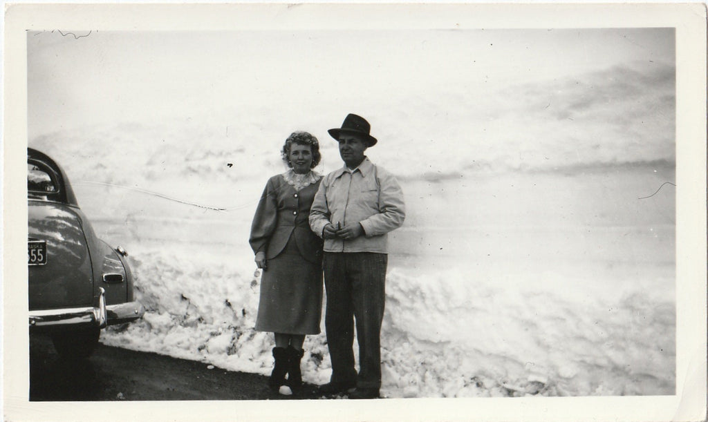 Mountain Snowdrift Vintage Photograph