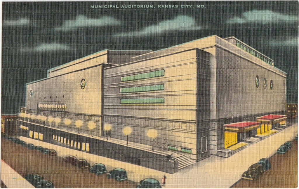 Municipal Auditorium - Kansas City, MO - Postcard, c. 1930s