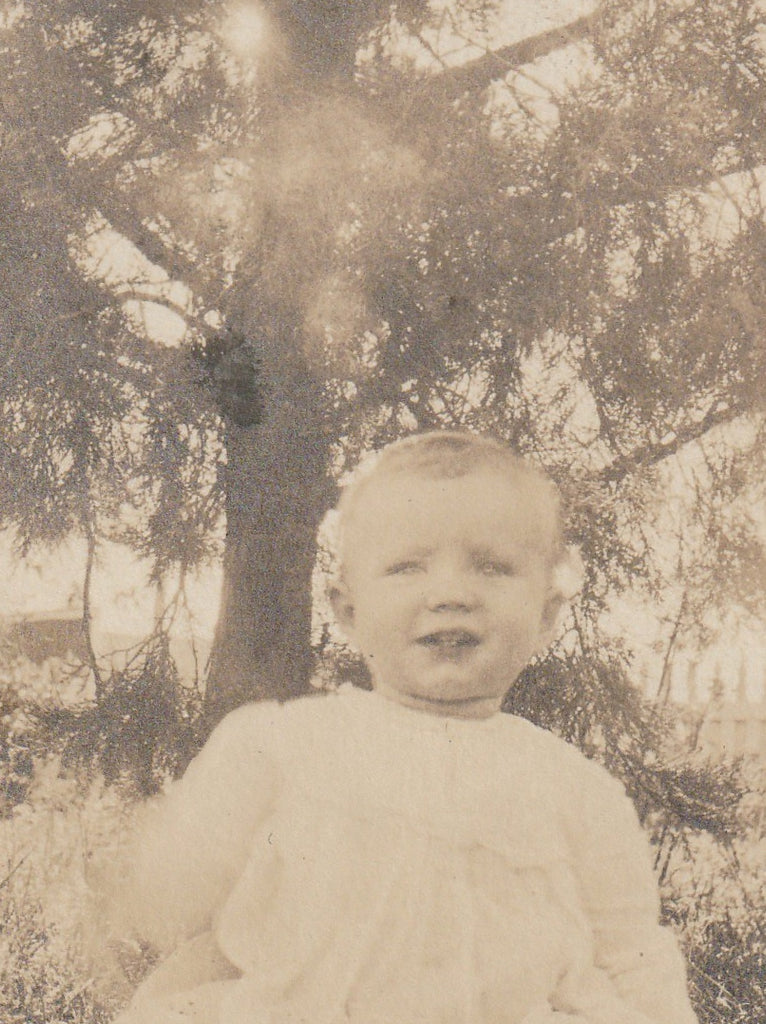 My Sunshine  Edwardian Baby RPPC Antique Photo Close Up 2