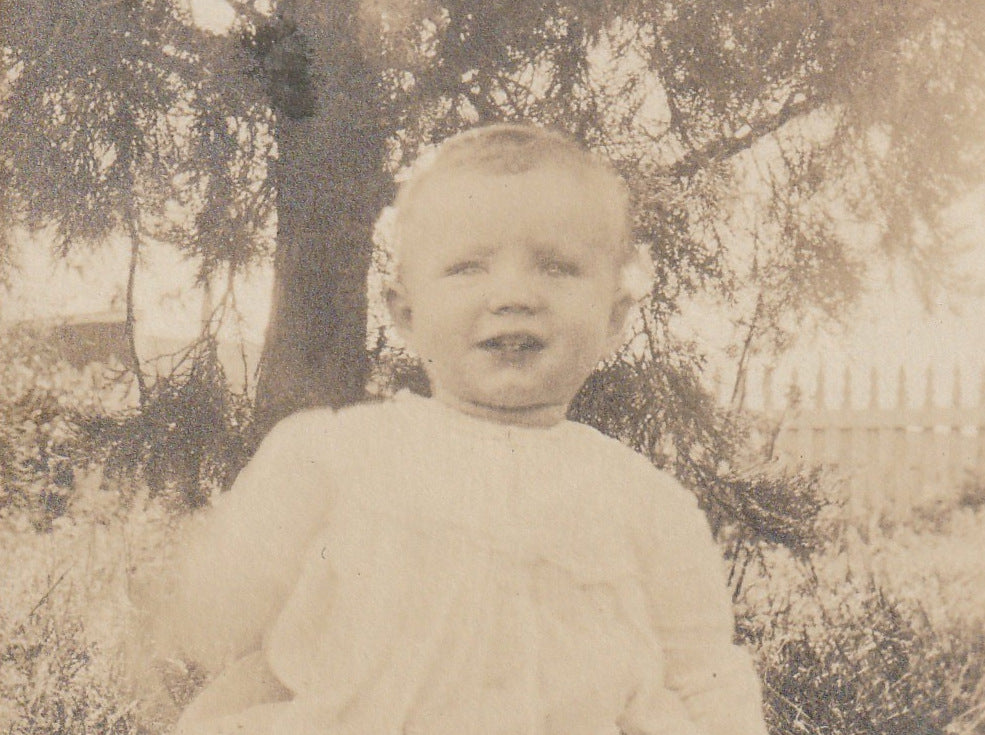My Sunshine  Edwardian Baby RPPC Antique Photo Close Up 3