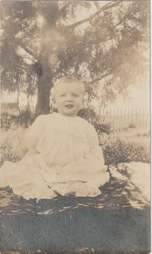 My Sunshine  Edwardian Baby RPPC Antique Photo
