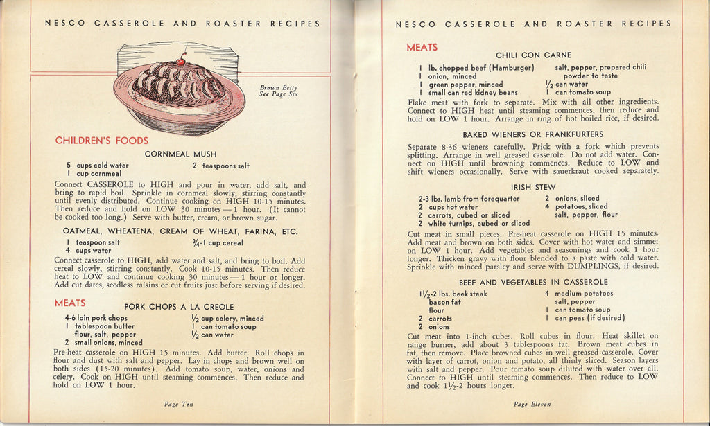 New Modern Way of Nesco Electric Cooking - Booklet, c. 1940s - Inside 2