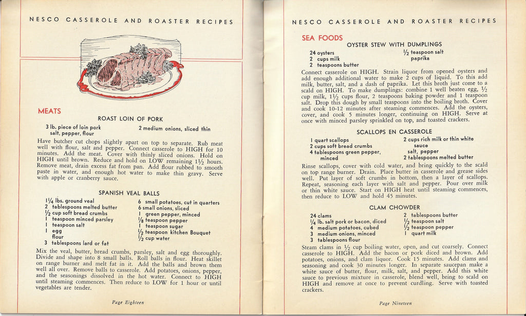 New Modern Way of Nesco Electric Cooking - Booklet, c. 1940s Inside 4