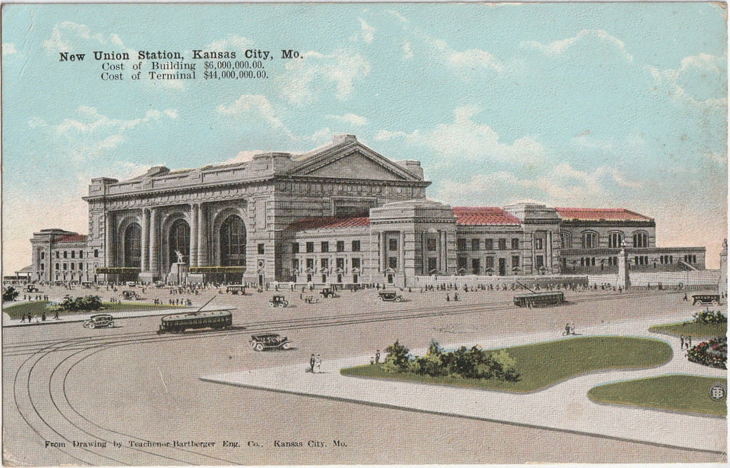 New Union Station Kansas City Missouri Postcard 