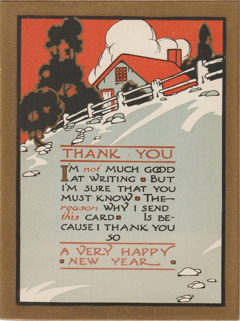 New Year Thank You Card 1
