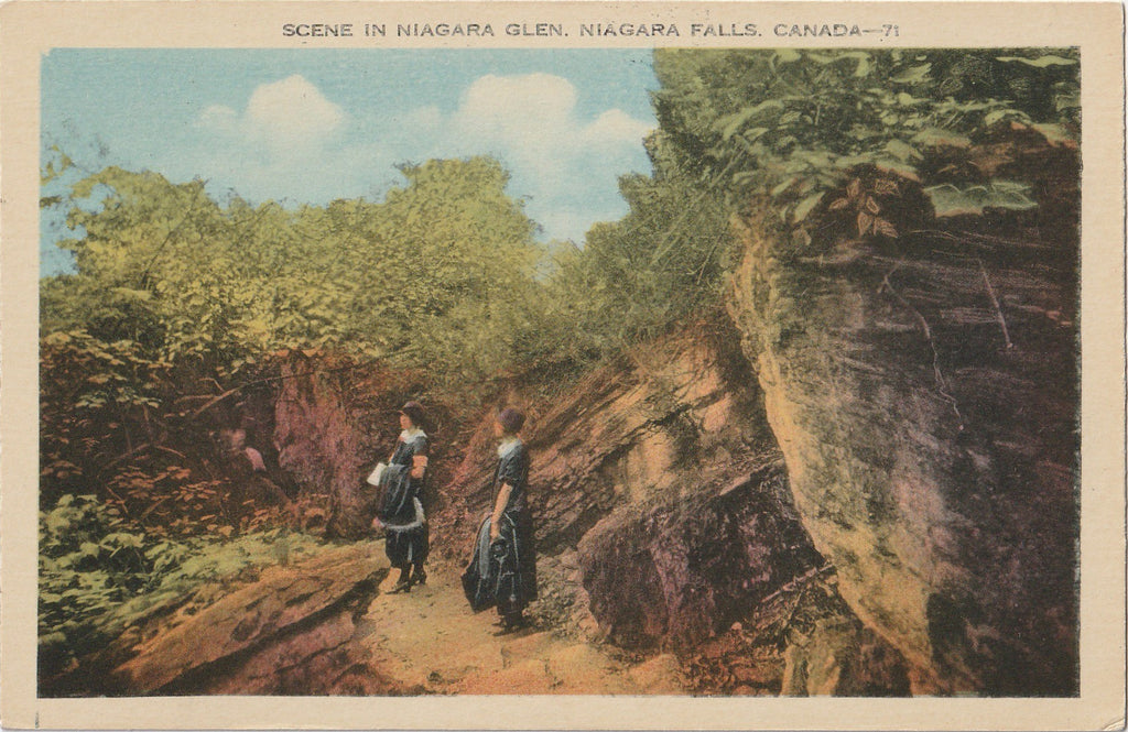 Niagra Glen Niagara Falls Canada Postcard