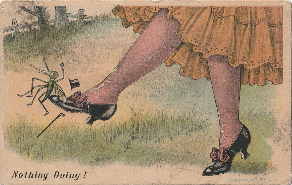 Nothing Doing Mosquito Postcard