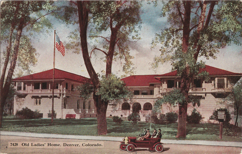 Old Ladies' Home The Argyle Denver Colorado Postcard
