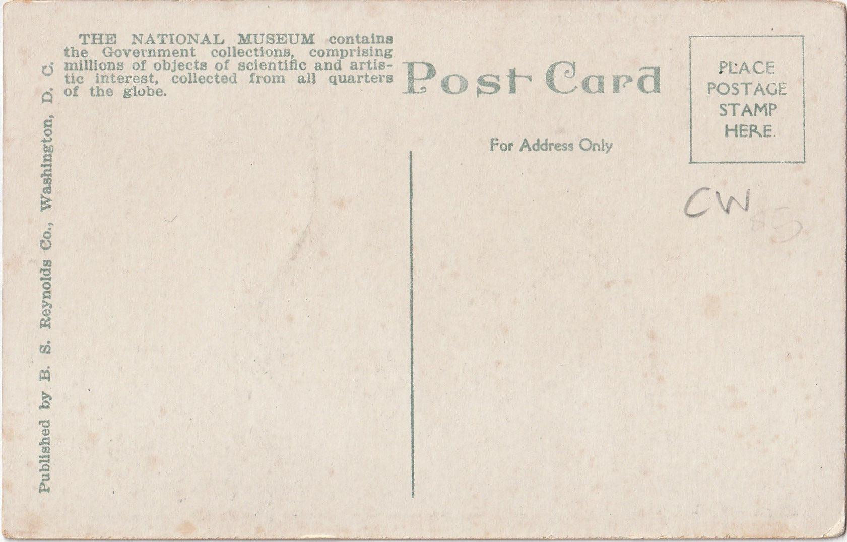 Museum Postcard Example Old National Museum - Washington, D. C. - Postcard, c. 1900s – Ephemera ...