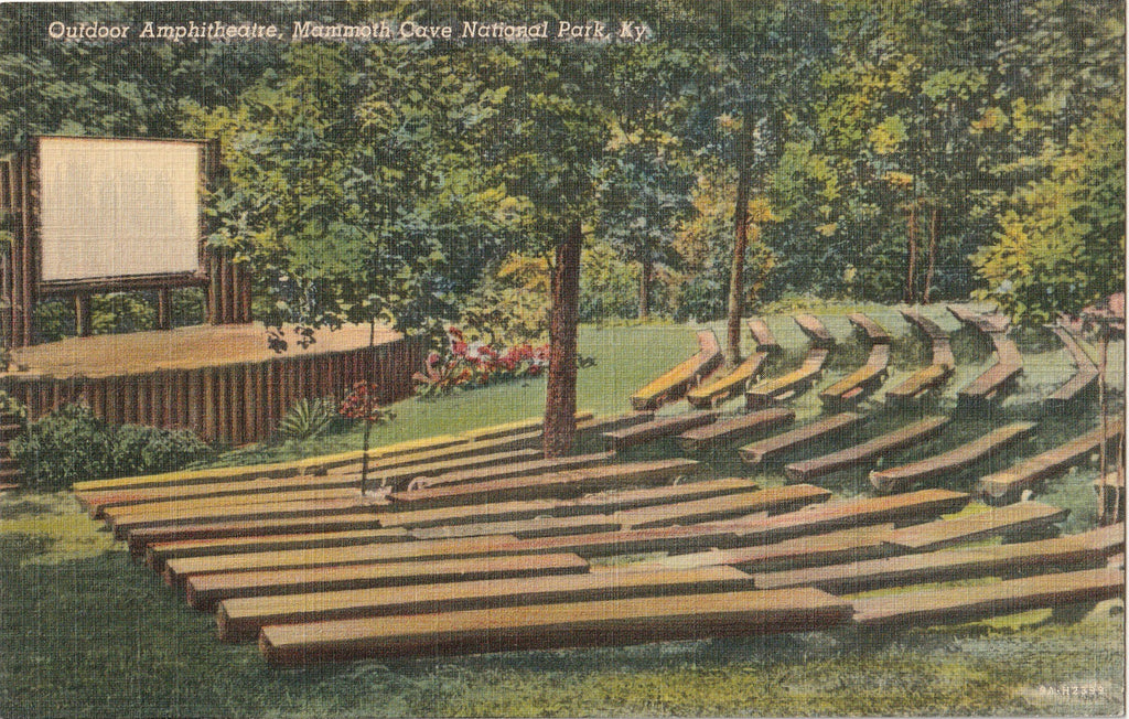 Outdoor Amphitheatre Mammoth Cave National Park KY Postcard