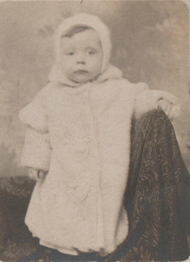 Peep Boo Ghostly Baby RPPC Close UP