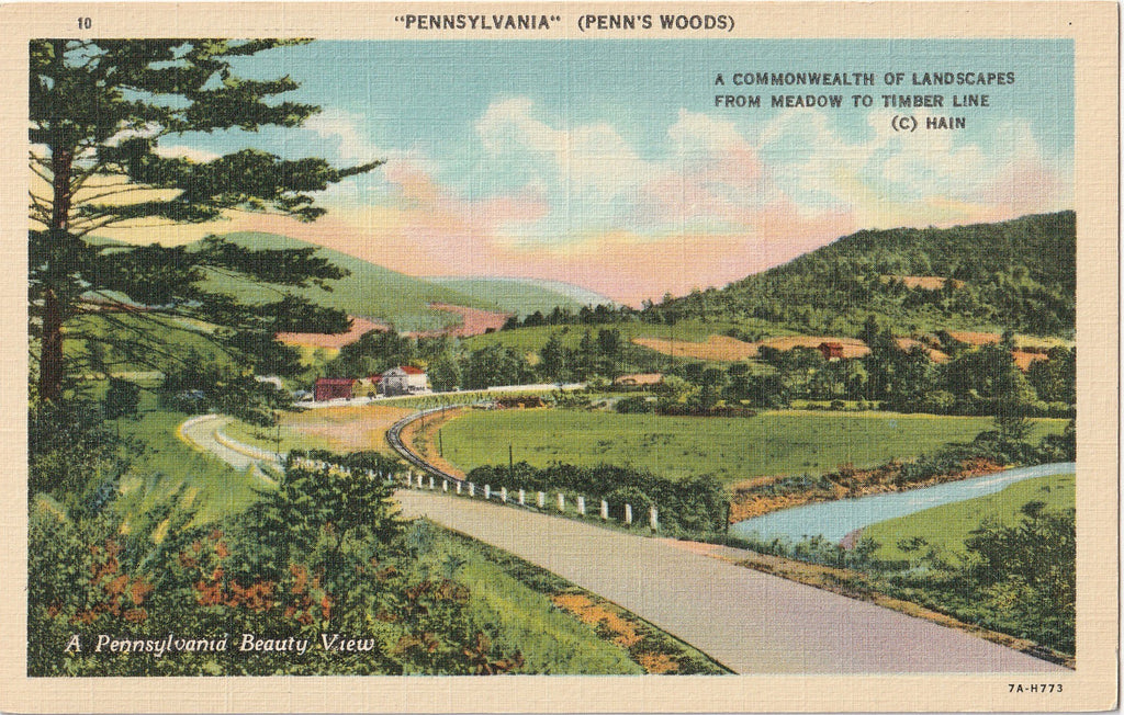 Pennsylvania Penn's Woods Commonwealth of Landscapes Postcard