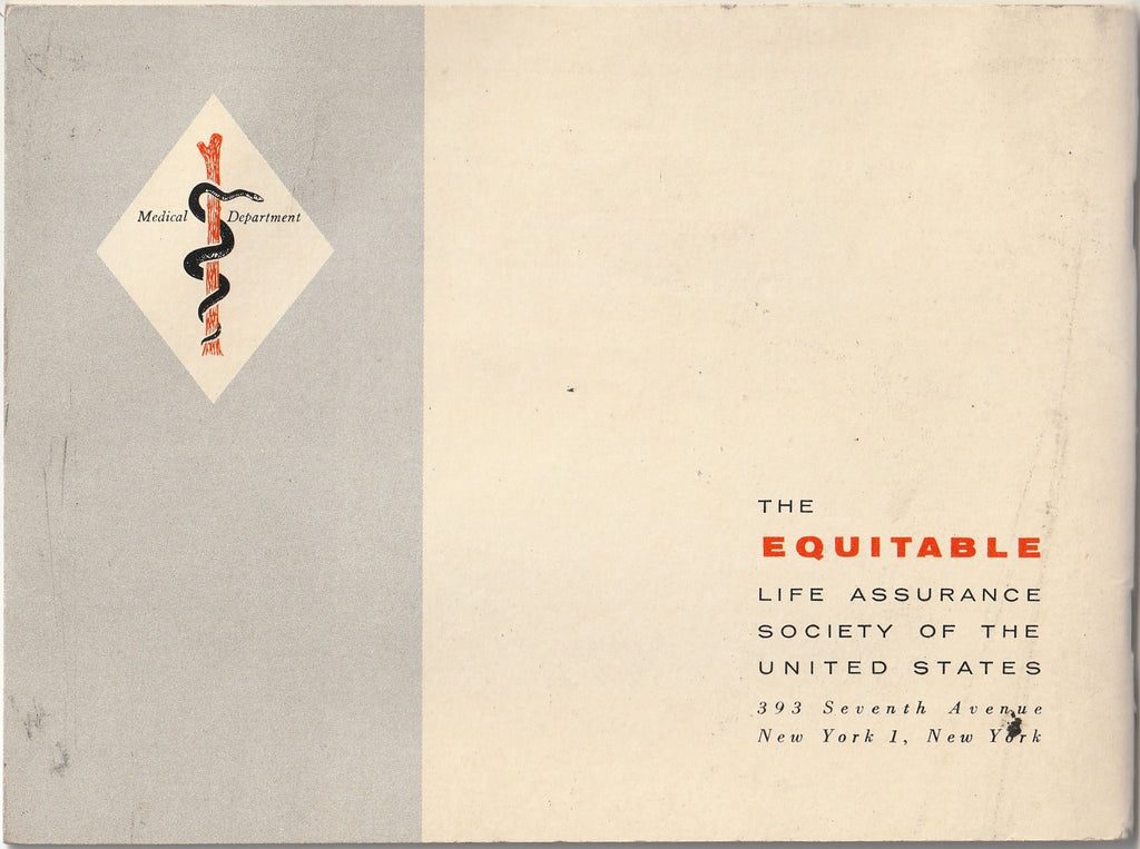 Pets for Assurance of a Fuller Life - The Equitable Life Assurance Society of the United States - Booklet, c. 1956 Back Cover