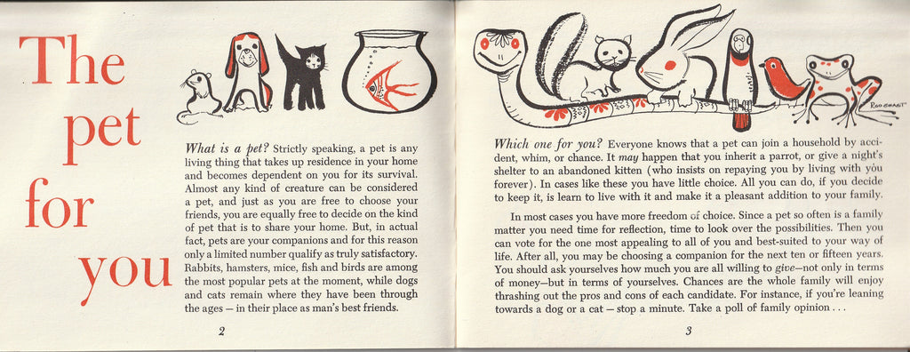 Pets for Assurance of a Fuller Life - The Equitable Life Assurance Society of the United States - Booklet, c. 1956 Pg. 2-3
