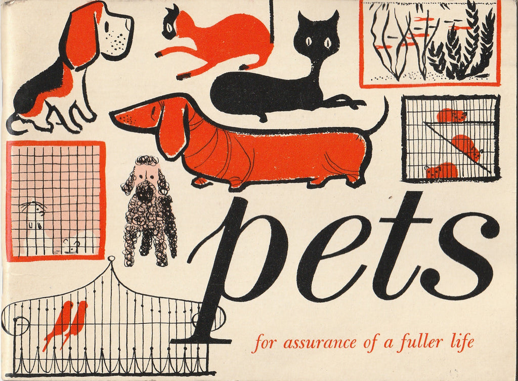 Pets for Assurance of a Fuller Life - The Equitable Life Assurance Society of the United States - Booklet, c. 1956