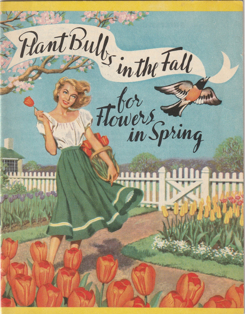 Plant Bulbs in the Fall for Flowers in Spring - Blue Book Company - General Motors Information Rack Service - Booklet, c. 1950s