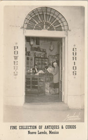 Powers Curios - Nuevo Laredo, Mexico - RPPC, c. 1950s