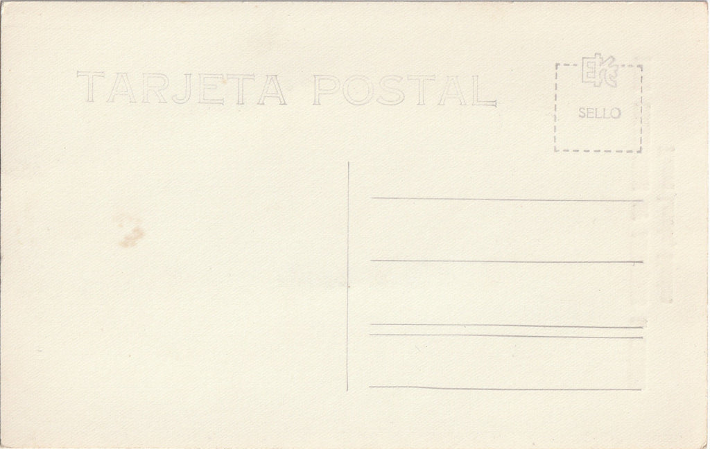 Powers Curios Nuevo Laredo Mexico RPPC Vintage Postcard Back