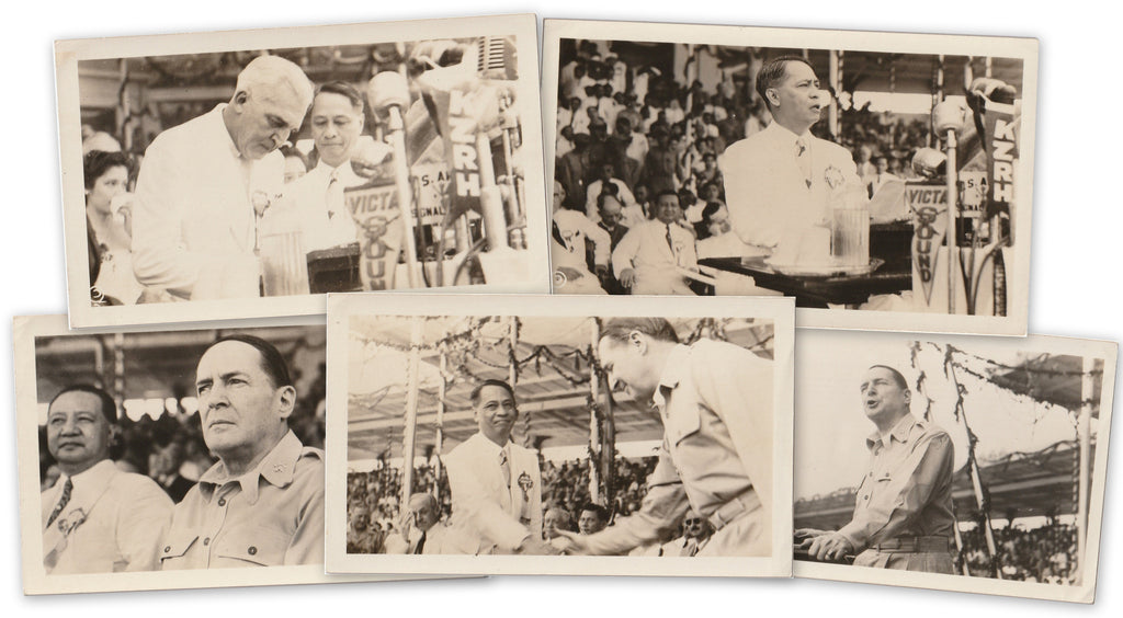 President Manuel Roxas Inauguration July 4th, 1946 Photos SET of 5