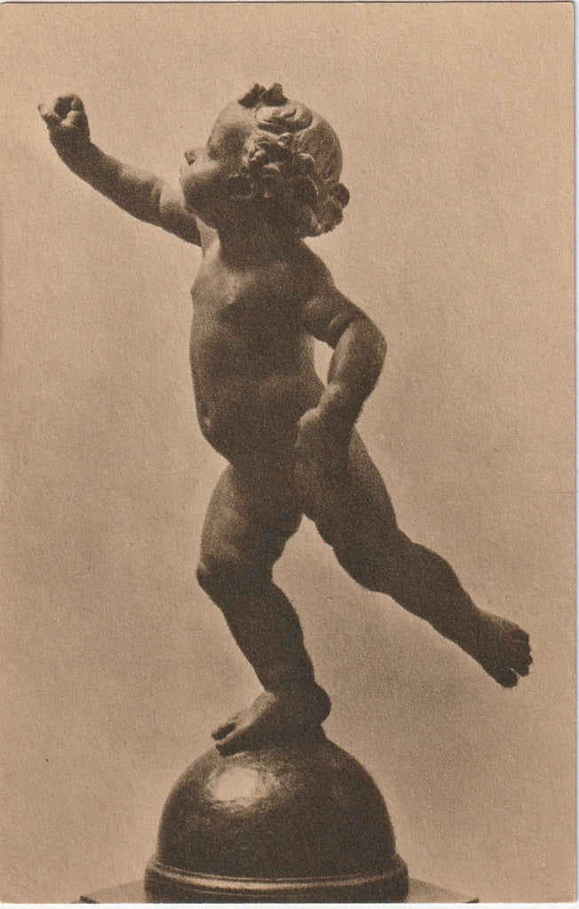 Putto Poised on a Globe - Andrea Del Verrocchio - Postcard, c. 1910s