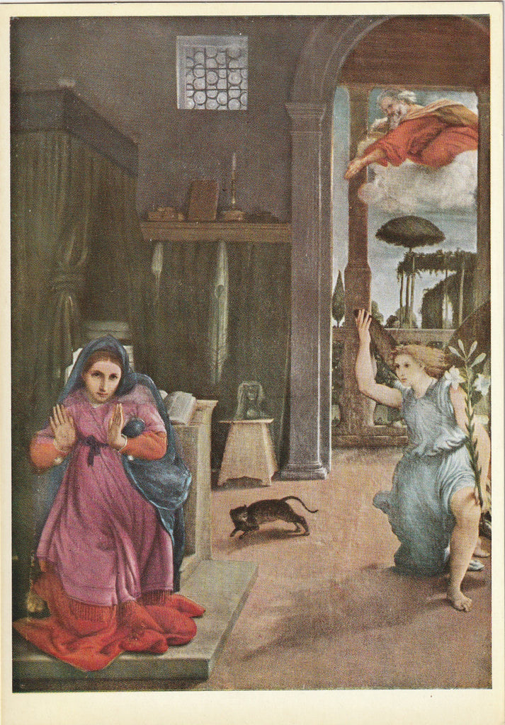 Recanati Annunciation Lorenzo Lotto Art Postcard