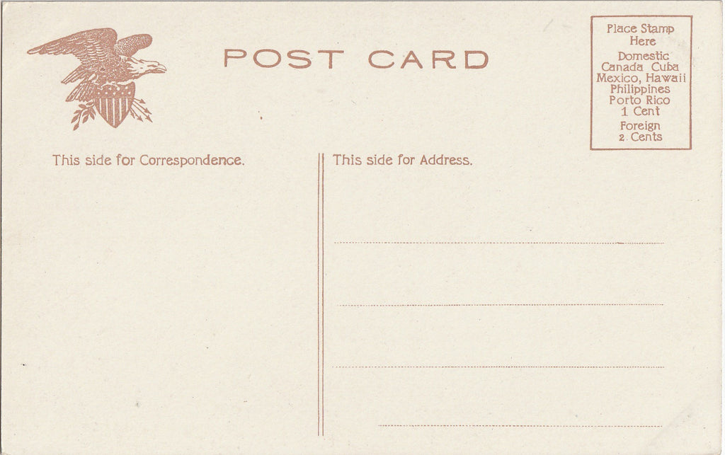  Rest Charles S Pearce Library of Congress Antique Postcard Back
