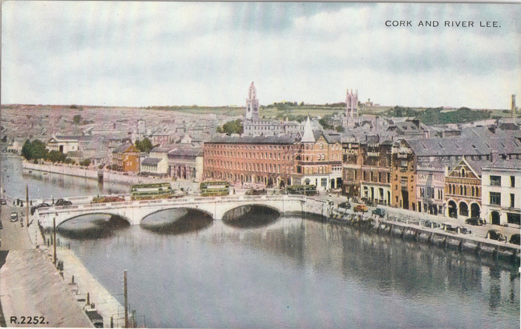 River Lee Cork Ireland Antique Postcard