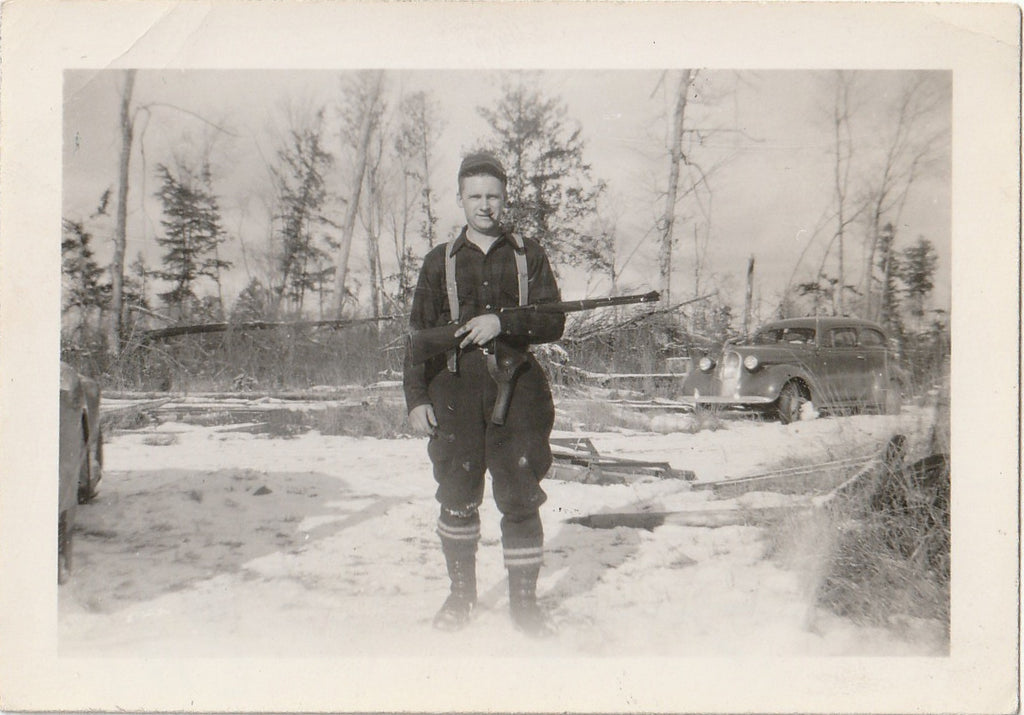 Roy Dowling - Deer Hunting in Forest County - Snapshot, c. 1943