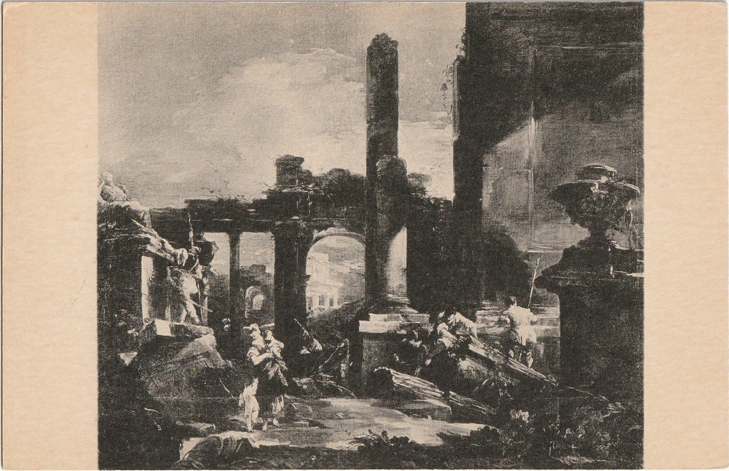 Ruins and Figures Francesco Guardi Postcard 