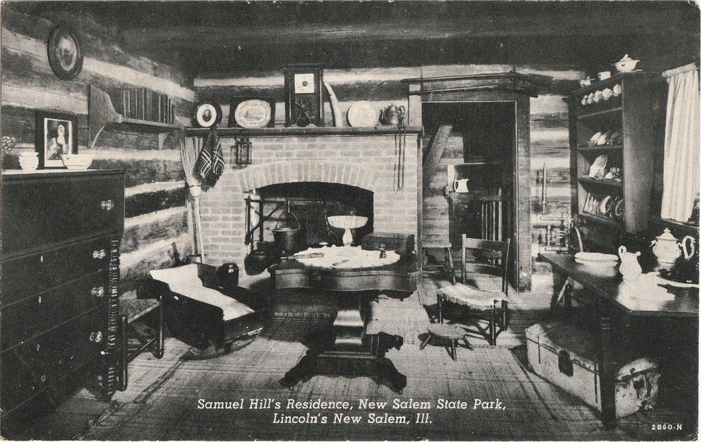 Samuel Hill's Residence New Salem State Park Postcard