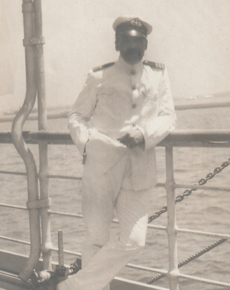 Ship's Doctor RMS Slavonia Photo c. 1908 Close Up