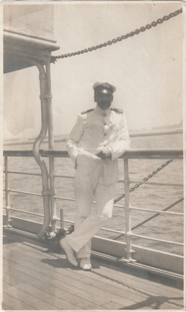 Ship's Doctor RMS Slavonia Photo c. 1908