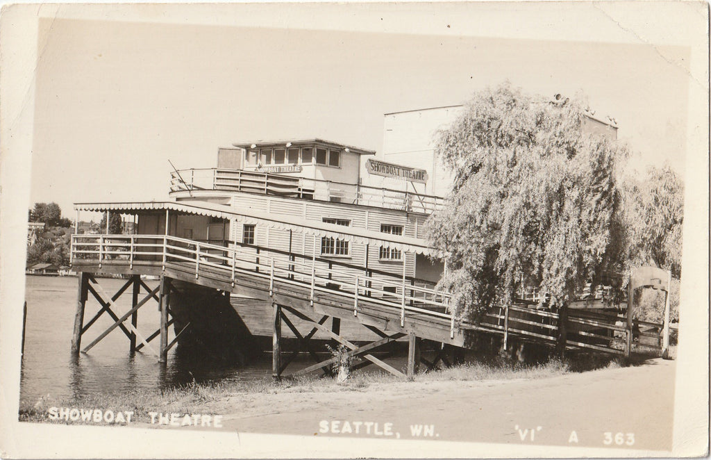 Showboat Theatre Seattle Washington RPPC