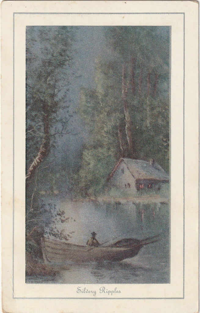 Silvery Ripples Antique Postcard 