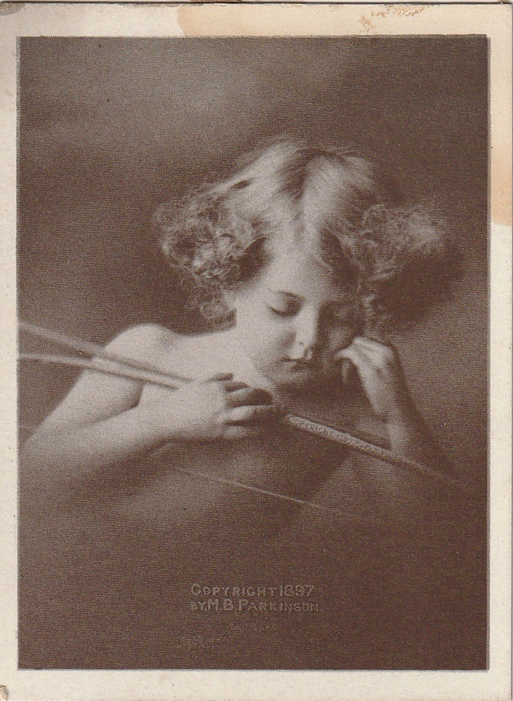 Cupid Asleep - M. B. Parkinson - Trade Card, c. 1897 – Ephemera Obscura ...