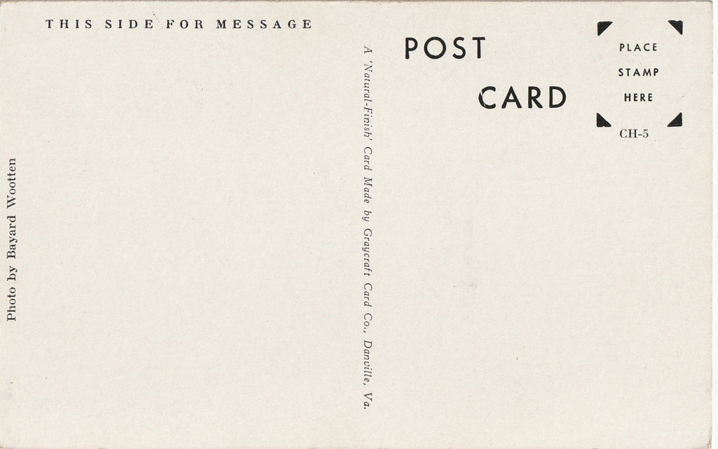 Spencer Hall - University of North Carolina - Chapel Hill, NC - Postcard, c. 1950s Back