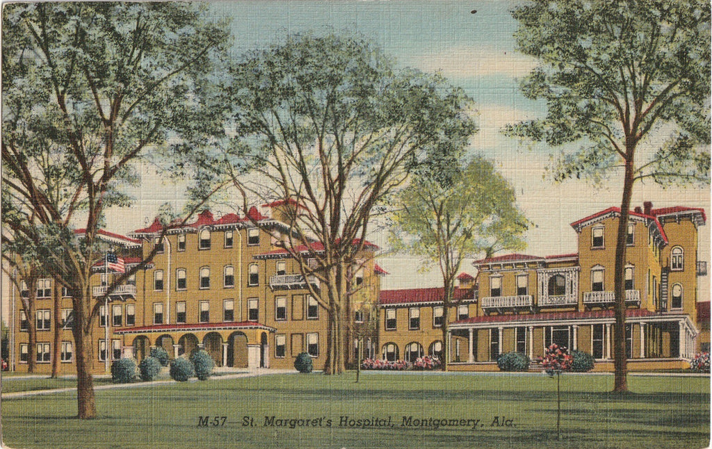 St. Margaret's Hospital Montgomery AL Vintage Postcard