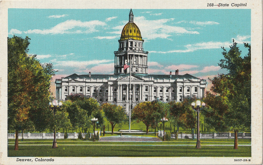State Capitol Building Denver Colorado Postcard