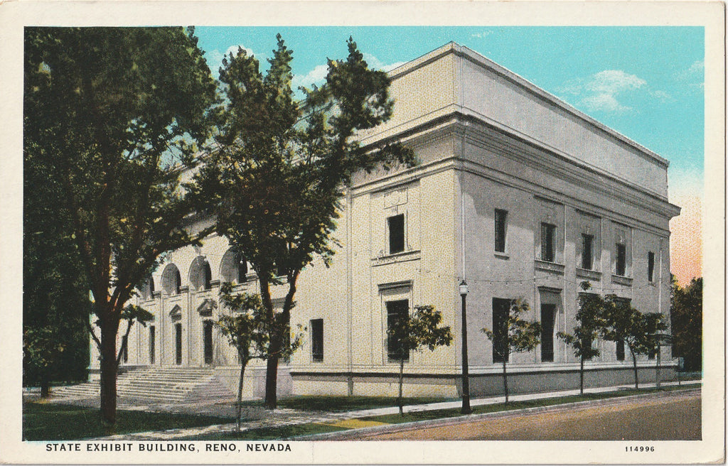 State Exhibit Building Reno Nevada Postcard
