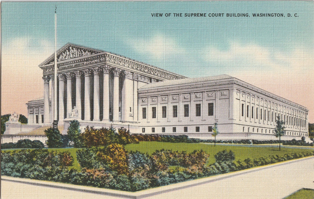 Supreme Court Building Washington DC Postcard