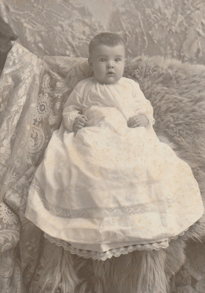 Victorian Baby Hidden Mother Cabinet Photo Close Up