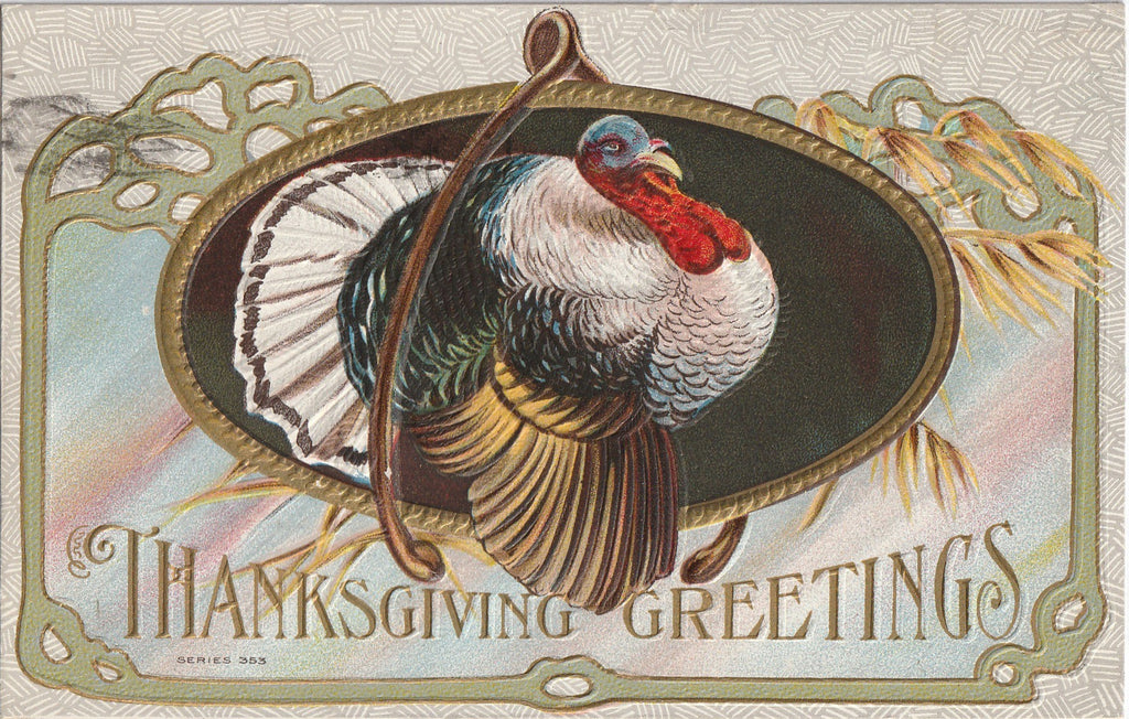 Thanksgiving Wish-Bone Postcard
