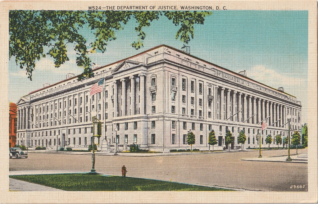 The Department of Justice Washington DC Postcard