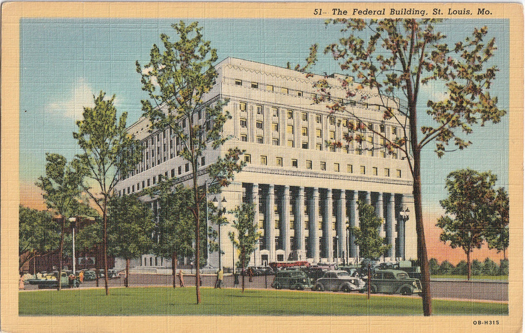 The Federal Building St. Louis Missouri Postcard