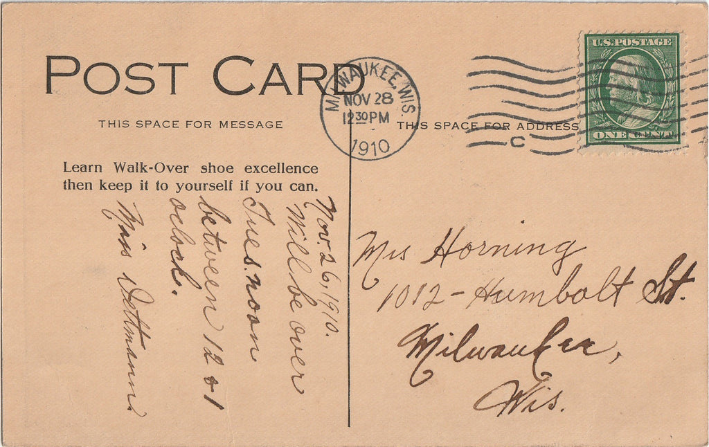 The Gossips - Postcard, c. 1910s Back