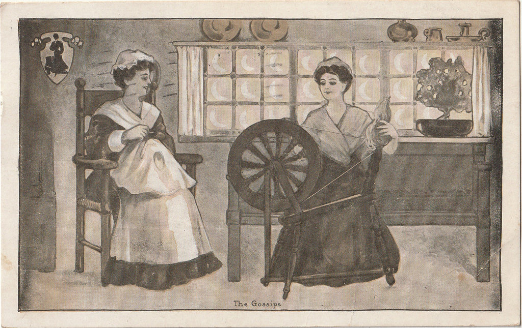 The Gossips - Postcard, c. 1910s