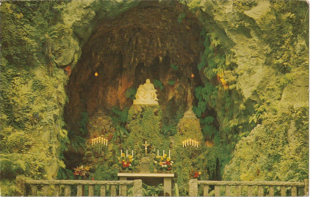 The Grotto - Sanctuary of Our Sorrowful Mother - Portland, OR - Postcard, c. 1960s